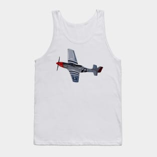 Fighter-bomber cartoon illustration Tank Top